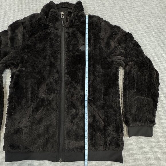 The North Face Womens Size M Black Osito Fleece Jacket Full Zip Fuzzy Pockets - Picture 10 of 14